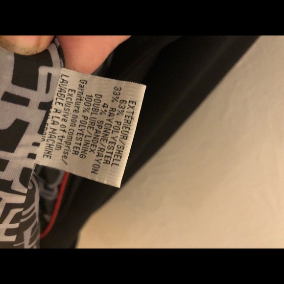 MarCona NWOT Black Peacoat w contrasting liner - Picture 7 of 8